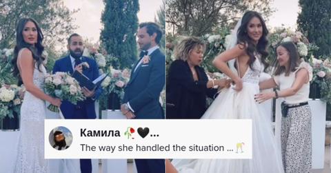 TikToker Wedding Dress Half Gone