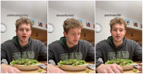 A man recounts getting shaded at Chipotle for his order