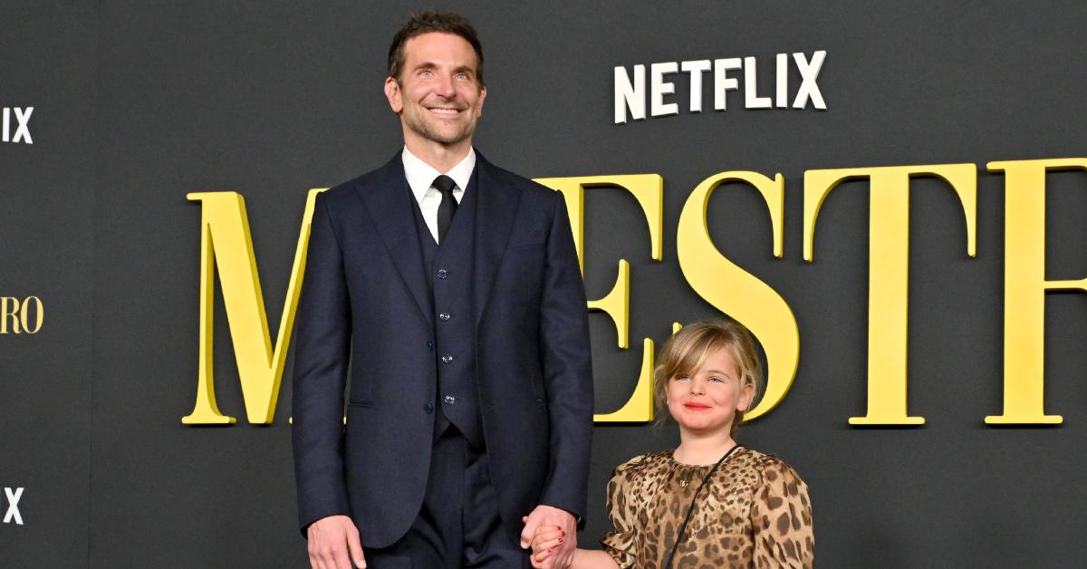 Bradley Cooper and his daughter, Lea De Seine Shayk Cooper, at the Los Angeles premiere of 'Maestro' on Dec. 12, 2023.