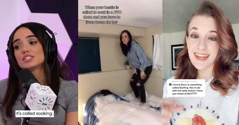 A woman explaining "Mormon soaking"