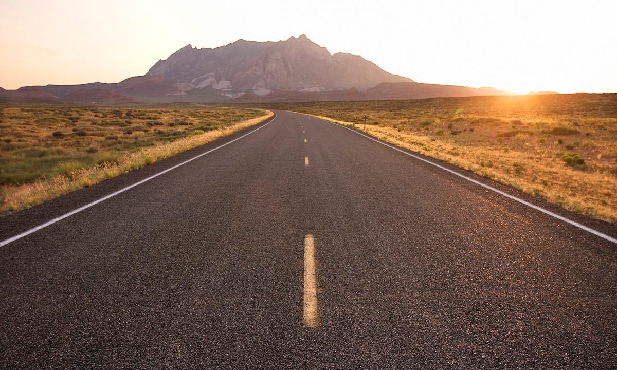 A desert road