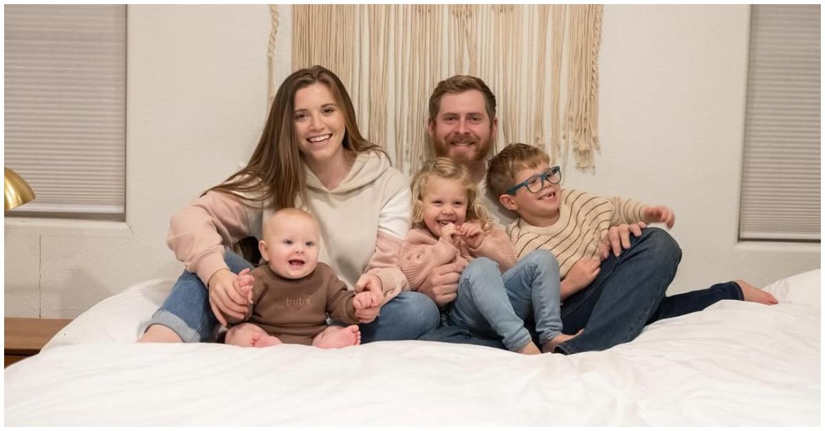 Joy-Anna Forsyth with her husband and kids