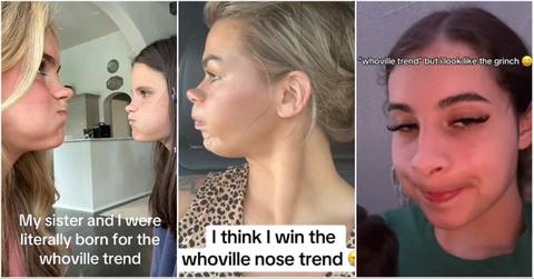 Whoville Trend Screenshot collage from TikTok
