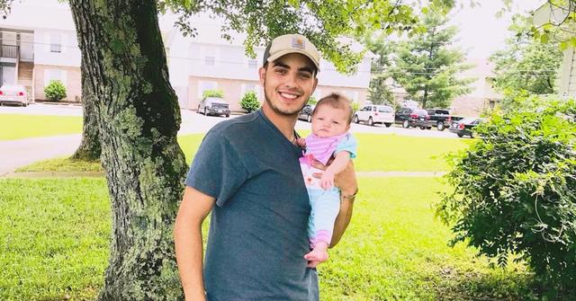 Lane Fernandez and baby Emerson