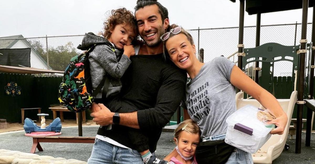 Justin Baldoni with wife Emily Fuxler and their kids Maiya and Maxwell