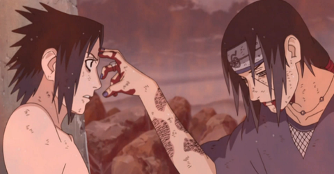 Itachi's final moments