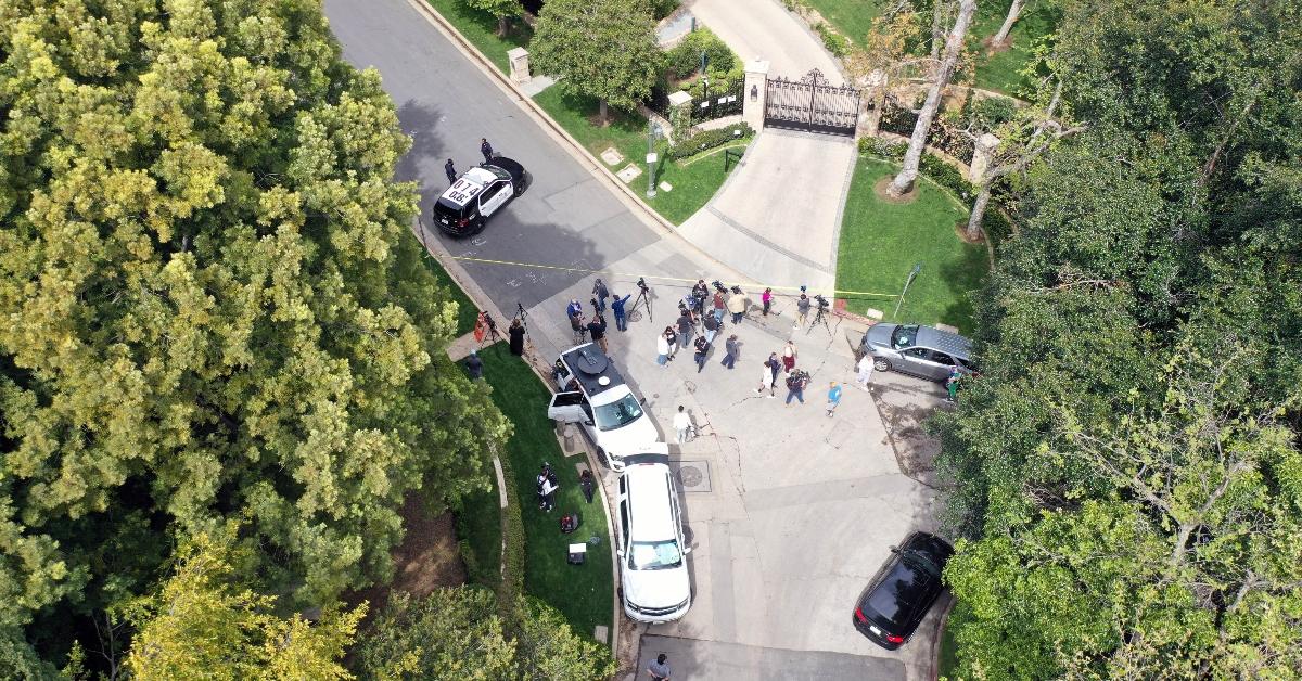 Diddy's house the day FBI raided it