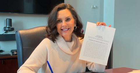 Gretchen Whitmer holds up bill