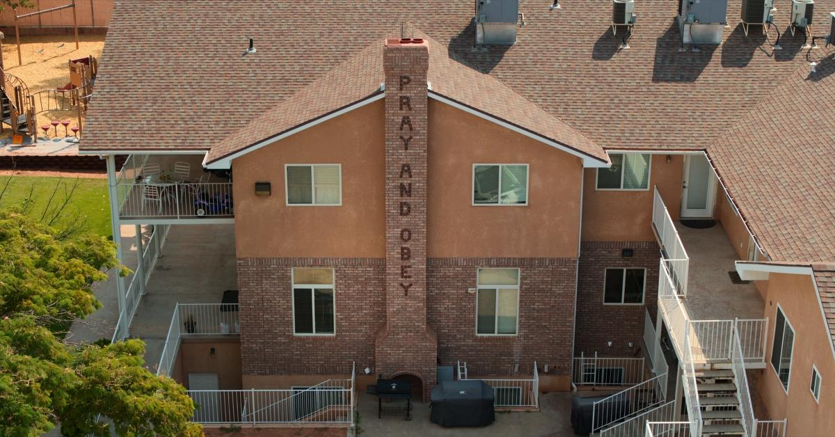 Aerial view of Warren Jeffs's compount