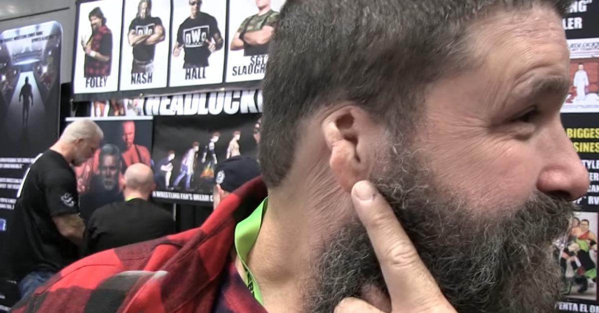 Mick Foley shows off his missing ear to 'TMZ Sports'