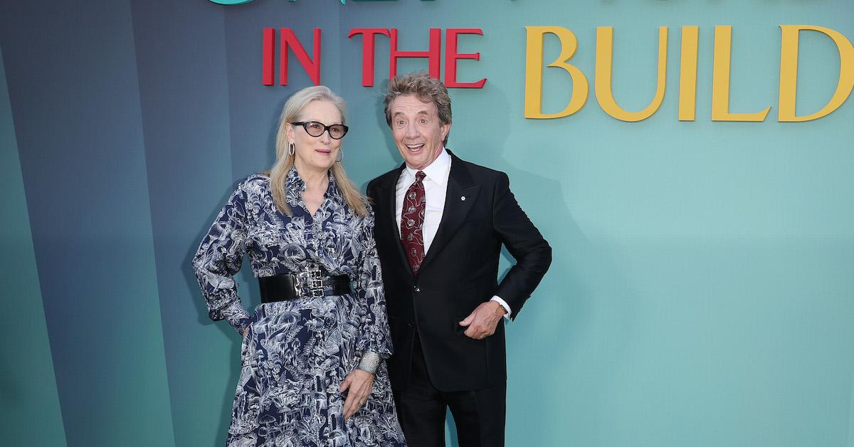 Meryl Streep and Martin Short attend the Season 4 Premiere Of Hulu's "Only Murders In The Building" at Paramount Studios on August 22, 2024 in Los Angeles