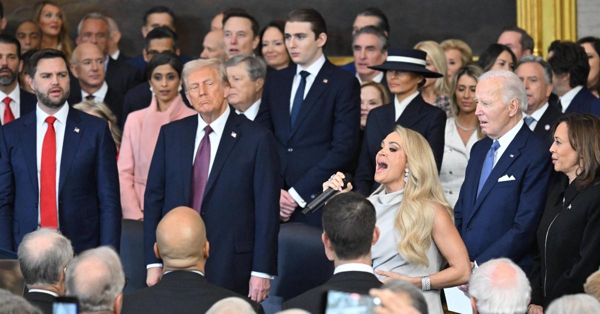 Carrie Underwood performs at Donald Trump's inauguration in 2025