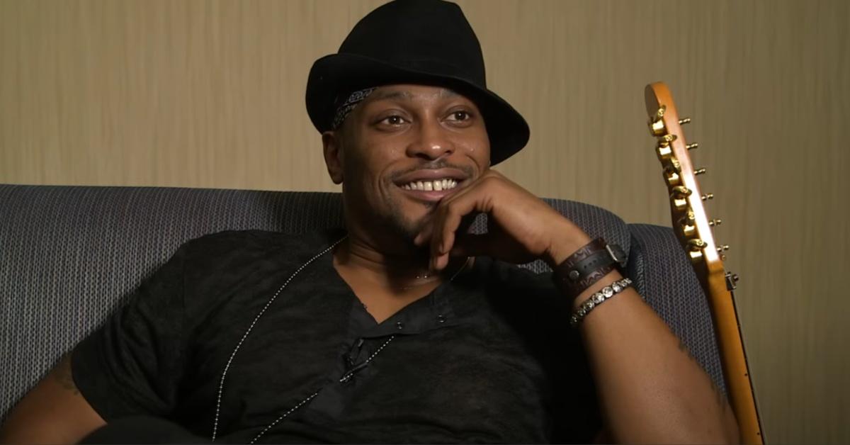 D'Angelo gives an interview in 2024. 