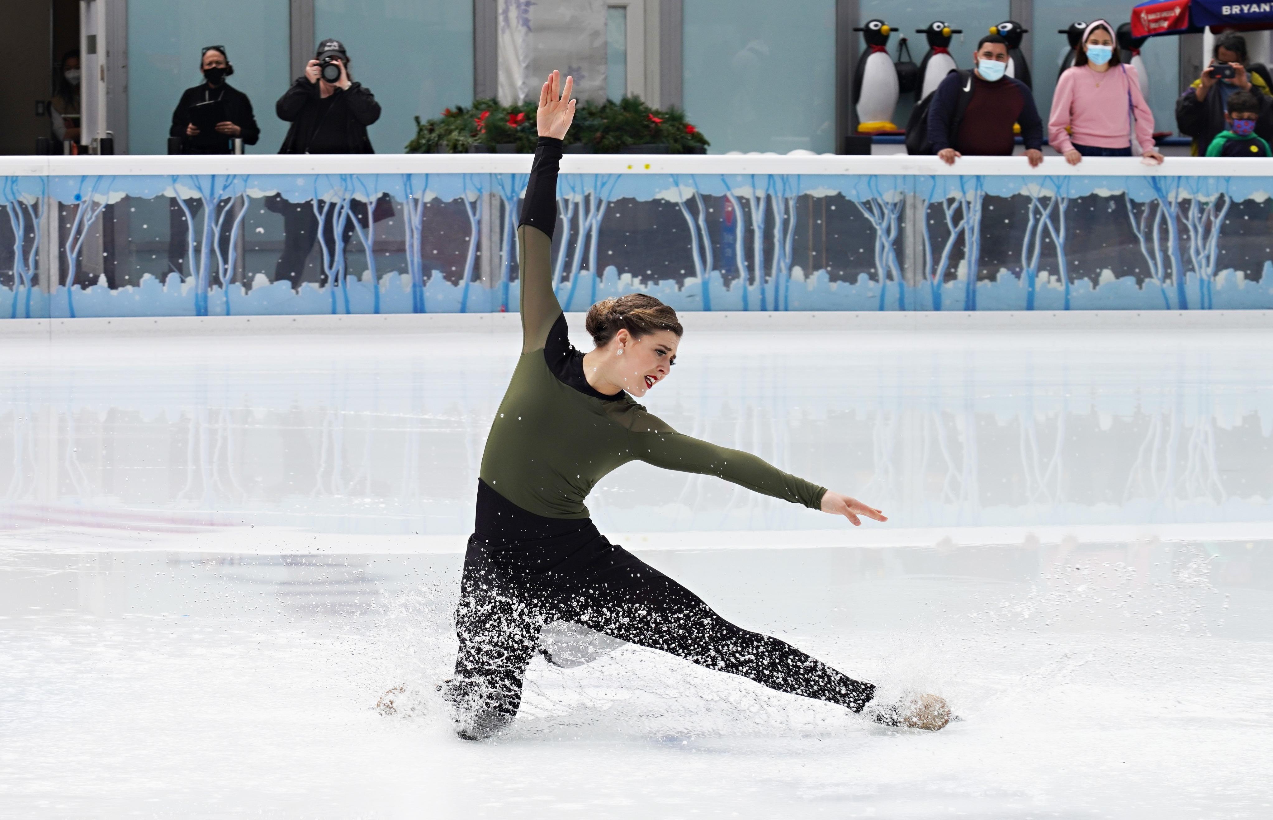 Figure skaters have a designated "kiss and cry" area