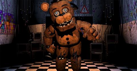 An animatronic suit in 'Five Nights at Freddy's.'