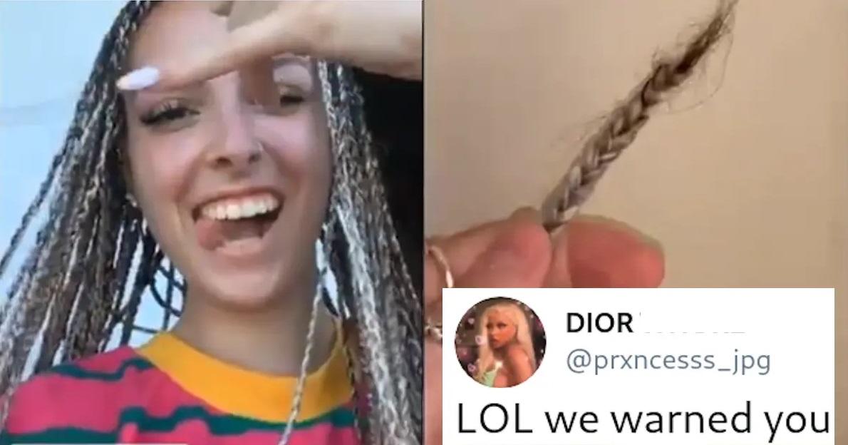 This Woman Learned the Hard Way That Braids Are Not for Her Hair