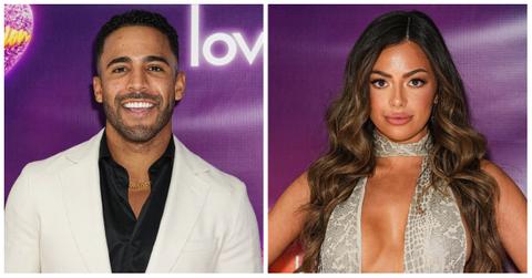 Kendall and Nicole pose on the red carpet at the 'Love Island USA' reunion photo call in August 2024.