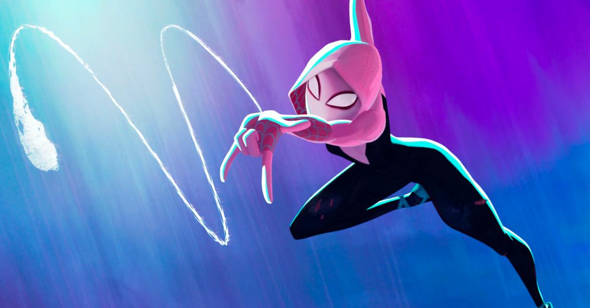 Spider-Gwen shoots a web in 'Spider-Man: Across the Spider-Verse'