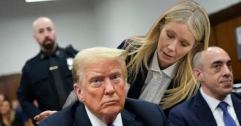 Tweet joke about Trump's trial and Gwyneth Paltrow's trial