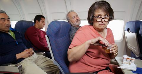 Elderly Plane Passenger