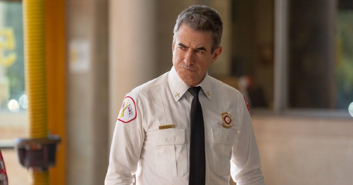 Chief Pascal in his uniform on 'Chicago Fire'.