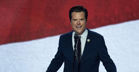 Matt Gaetz speaking at the Republican National Convention.
