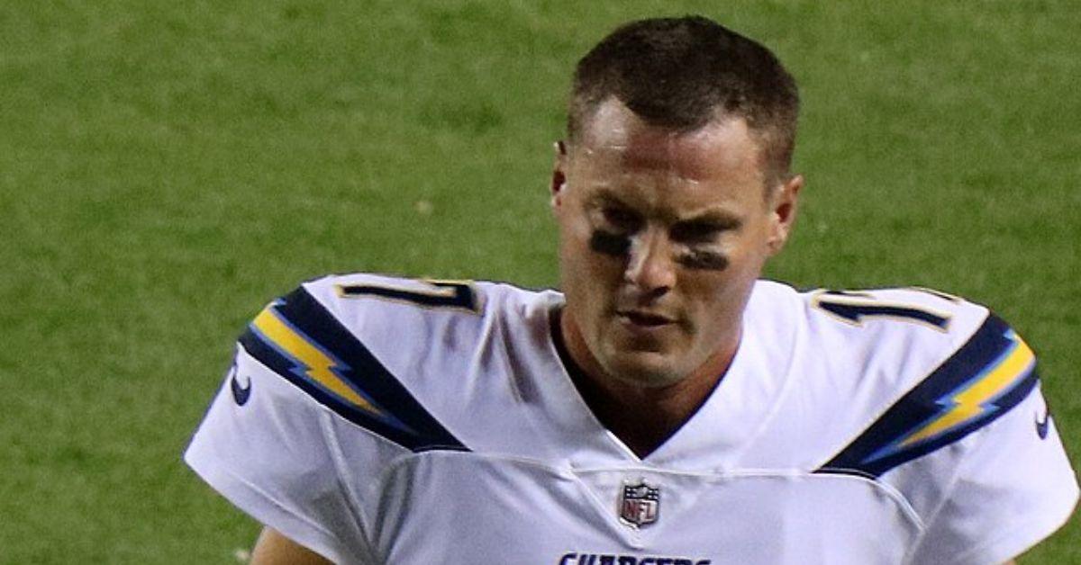 Philip Rivers in a Chargers uniform.