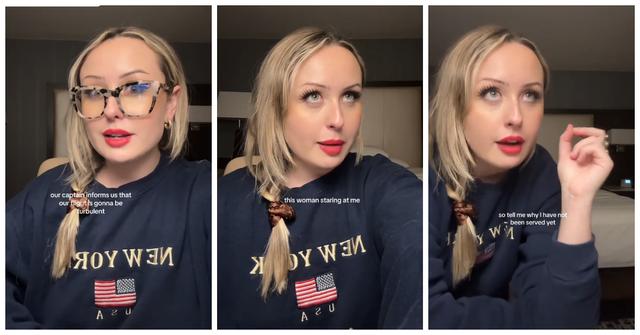 A flight attendant TikToker @destanieaaa revealed that a rude passenger demanded in-flight service during turbulence.