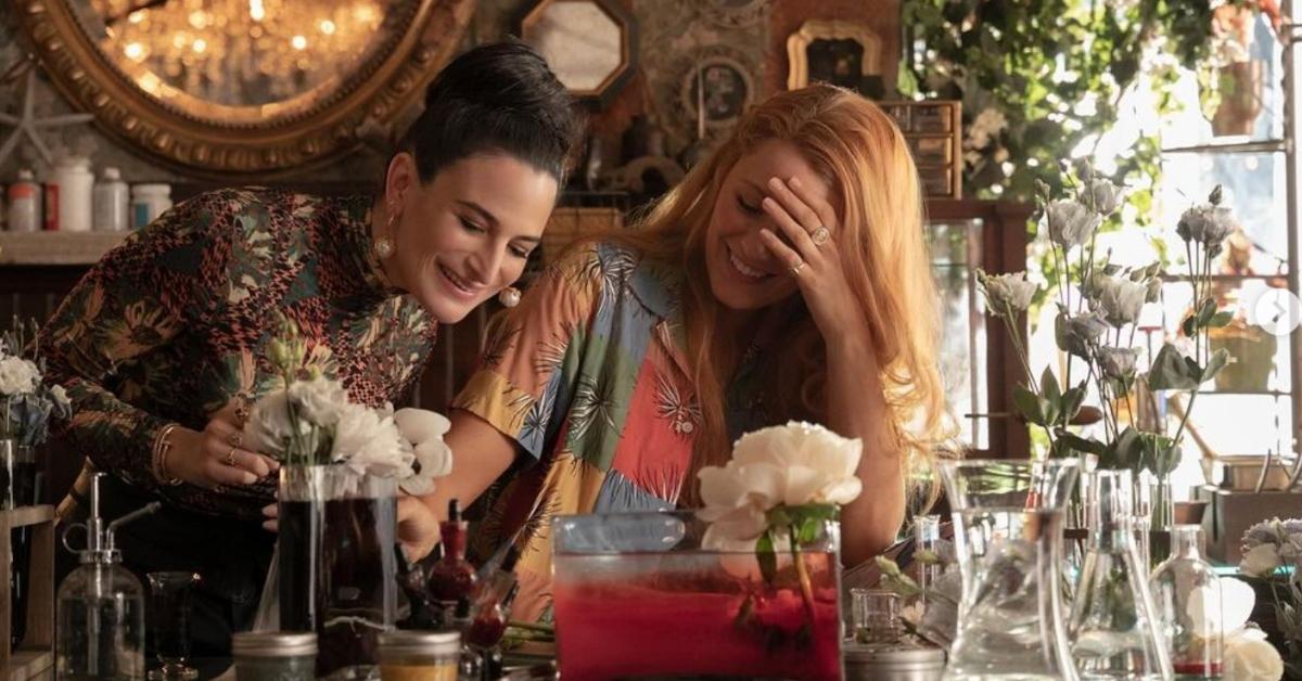 Jenny Slate as Allysa and Blake Lively as Lily Bloom in the film adaptation of Colleen Hoover's novel 'It Ends With Us'