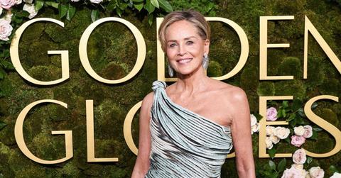 Sharon Stone at the 2025 Golden Globes.