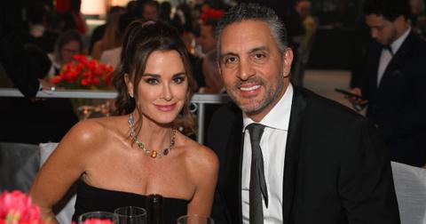 Kyle Richards and Mauricio Umansky attend the Elton John AIDS Foundation