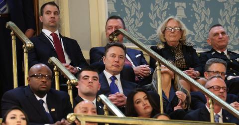 Elon Musk at the 2025 State of the Union.