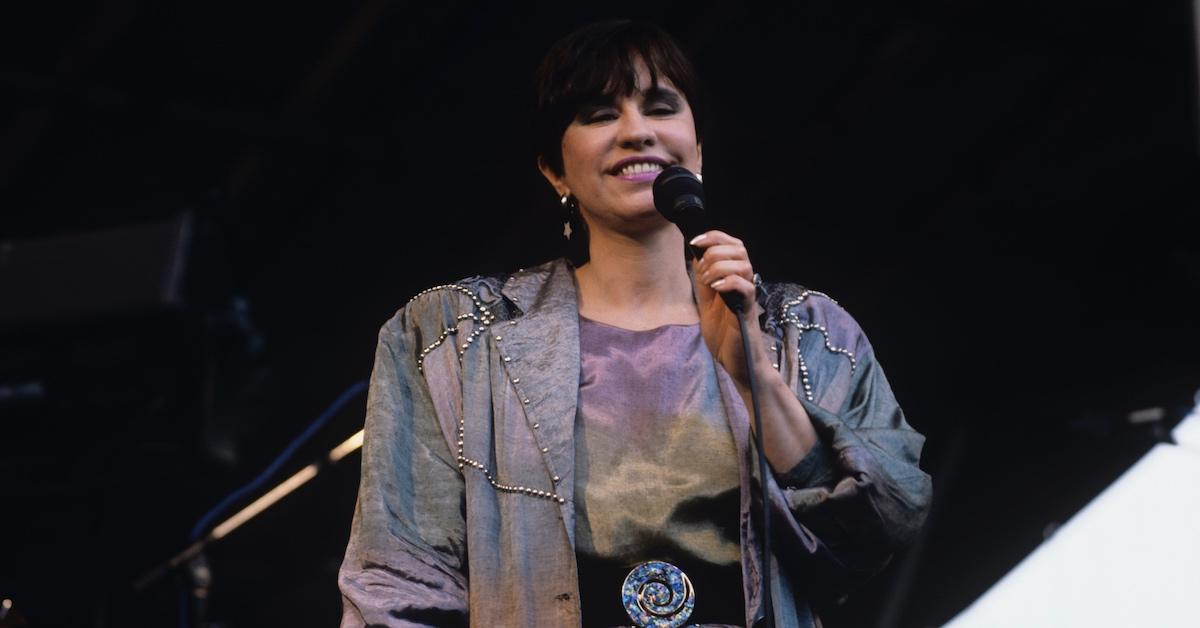 Astrud Gilberto performing at a festival