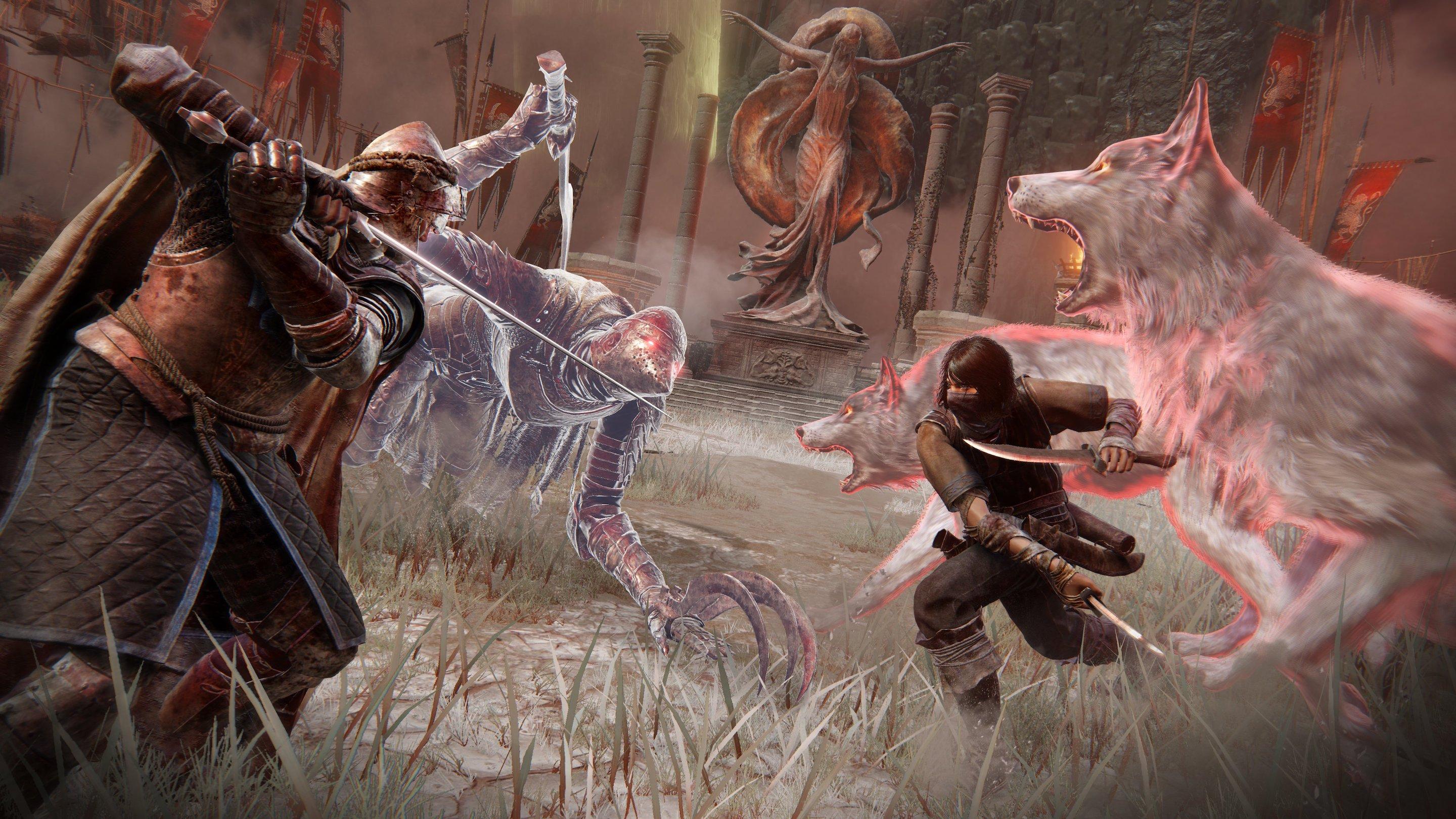'Elden Ring' characters battling in the Colosseum