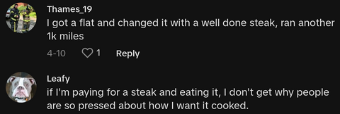restaurant shames people well done steak