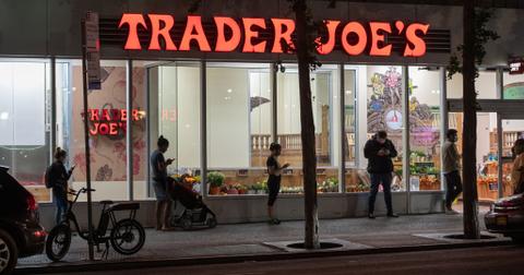 Trader Joe's store at night.