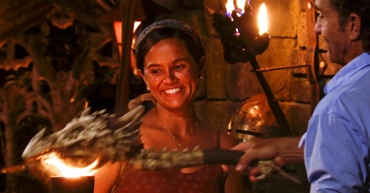 Jaime and her white teeth in 'Survivor 44'