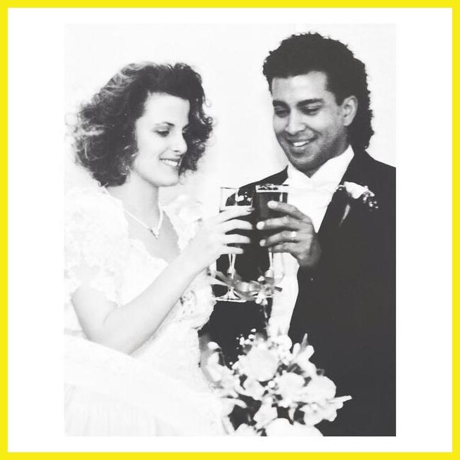 Tori Kelly's parents, Allwyn and Laura, on their wedding day.