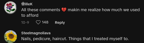 things given up cost of living