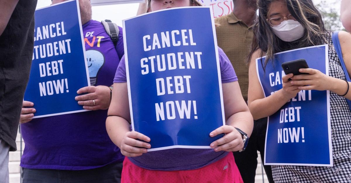 cancel student debt protest 2023