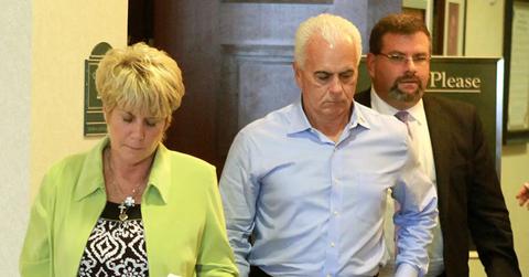 Cindy and George Anthony leaving a courtroom following Casey's acquittal.