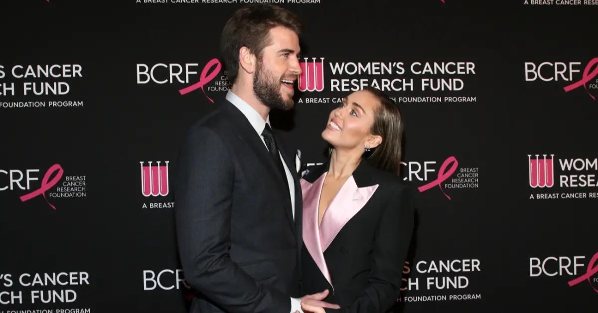 Liam Hemsworth and Miley Cyrus an event for The Women's Cancer Research Fund on Feb. 28, 2019