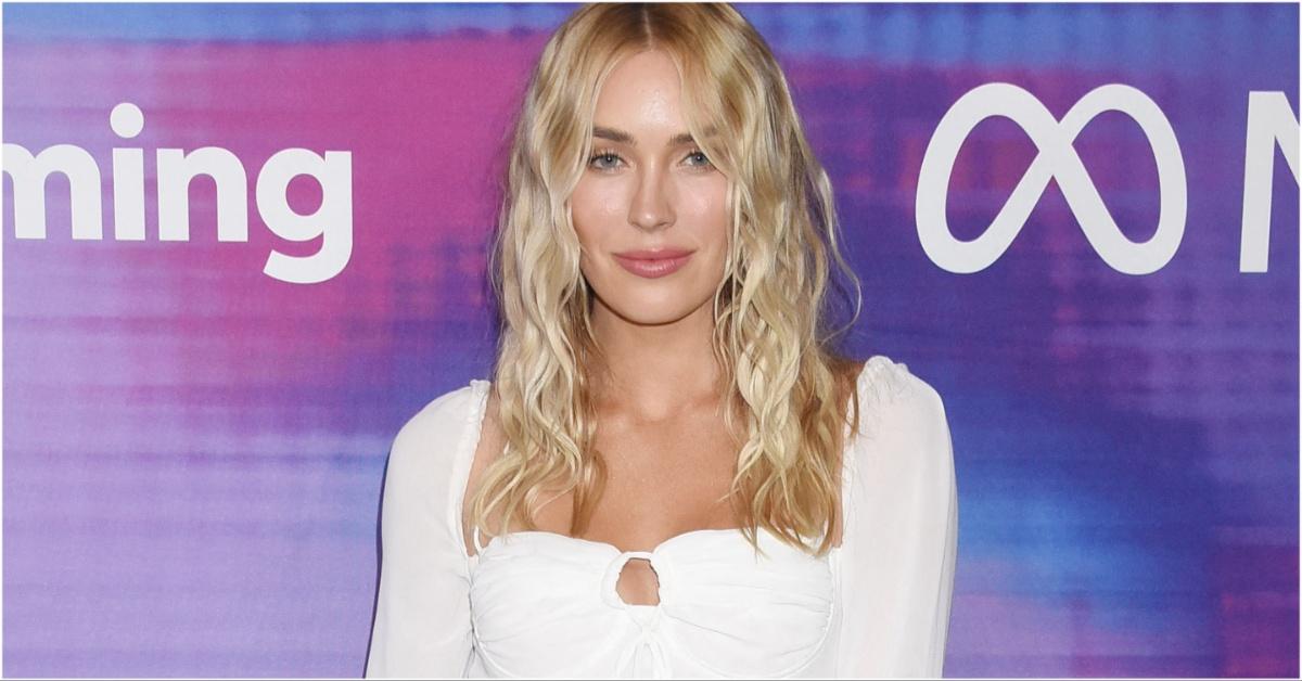 Cassie Randolph posing for a press photo