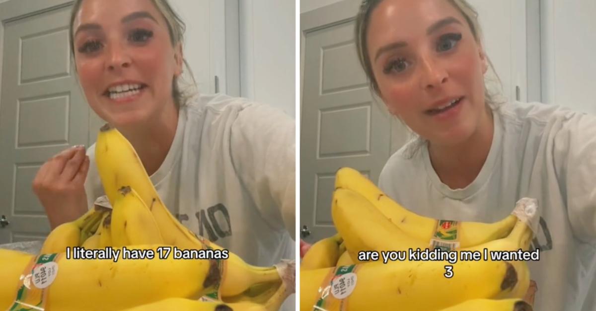 TikTok creator @dani_mignone shares story about how she got 17 bananas after ordering three on Instacart