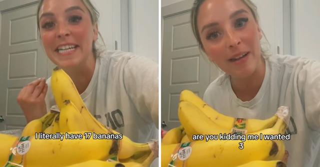 TikTok creator @dani_mignone shares story about how she got 17 bananas after ordering three on Instacart