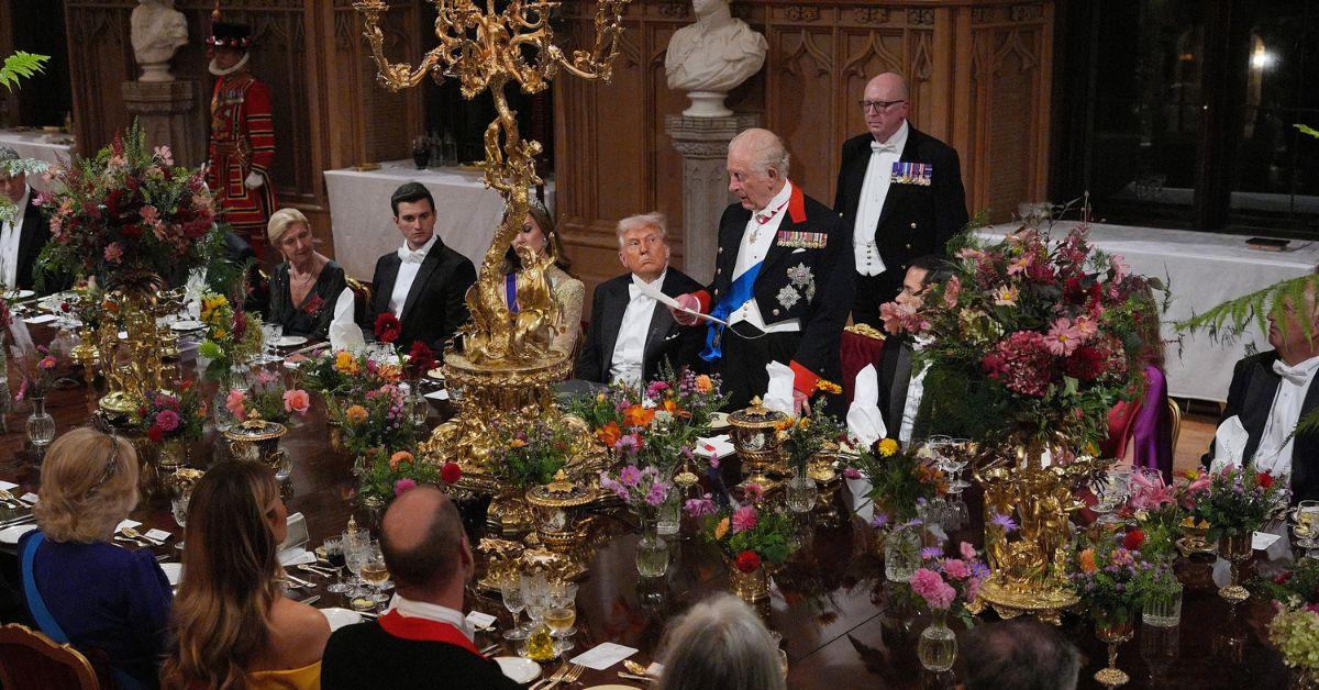 Is the Photo of Trump Eating Spaghetti With King Charles Real?