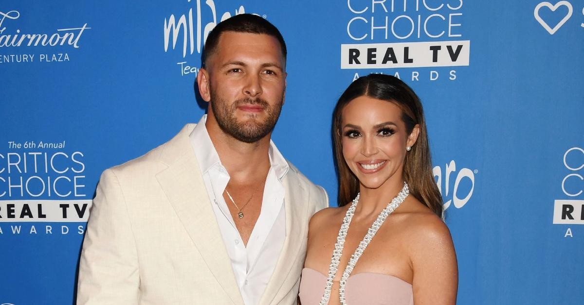 Scheana Shay and Brock Davies at the Critica Choice Reality TV Awards.