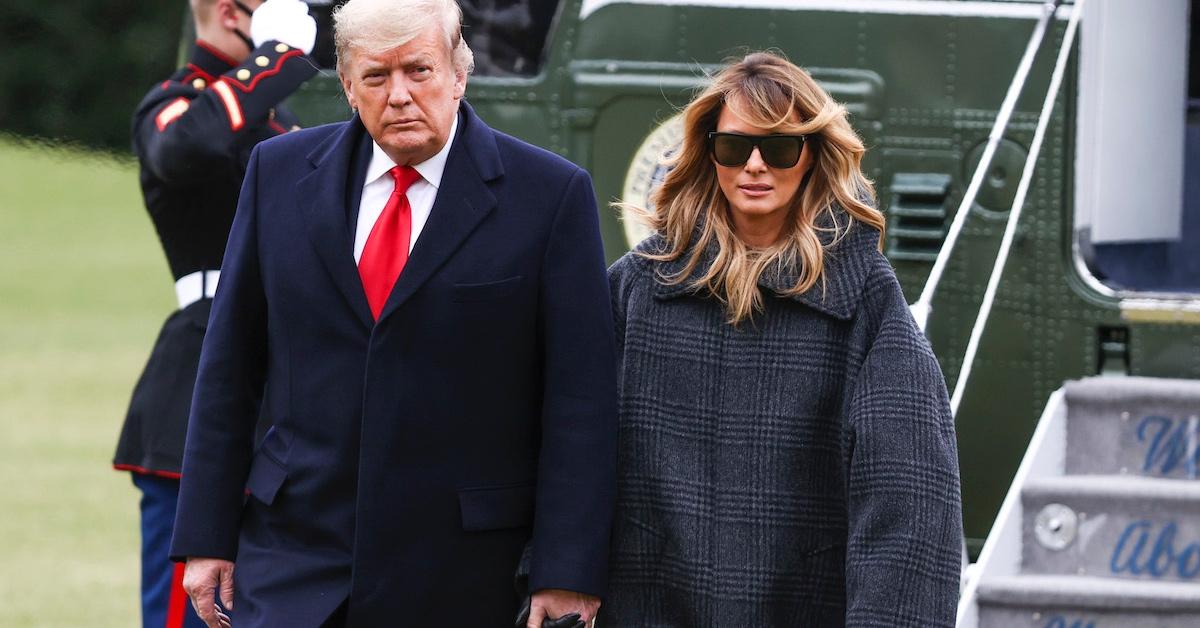 Donald and wife Melania Trump