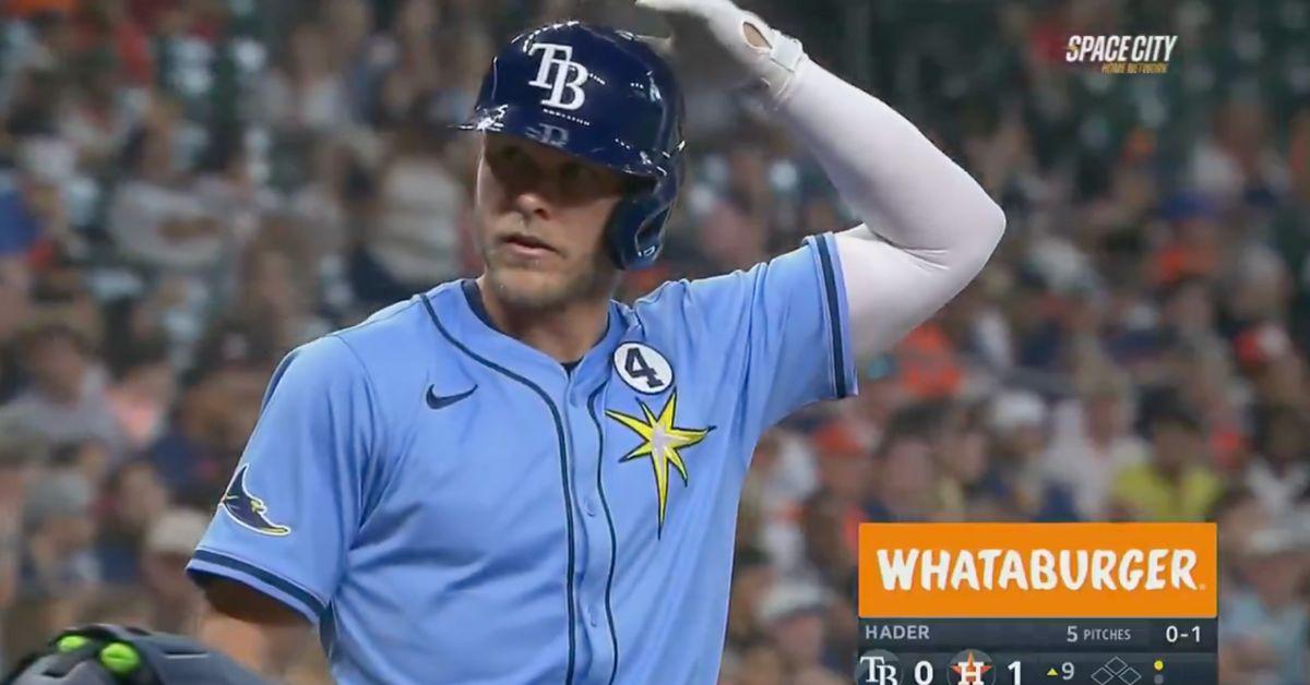 Tampa Bay Ray Taylor Walls Was Ejected for Tapping His Helmet, but Why?