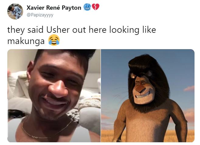 usher hair memes